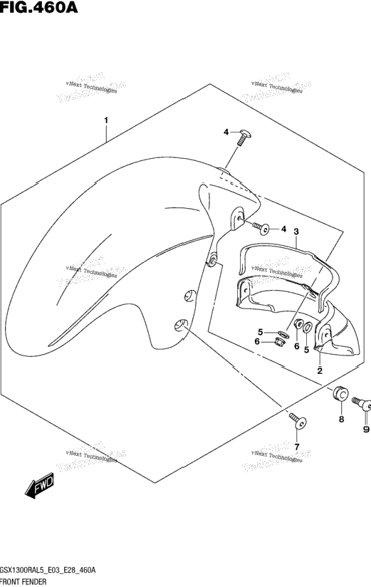 Front Fender (Gsx1300ral5 E03)