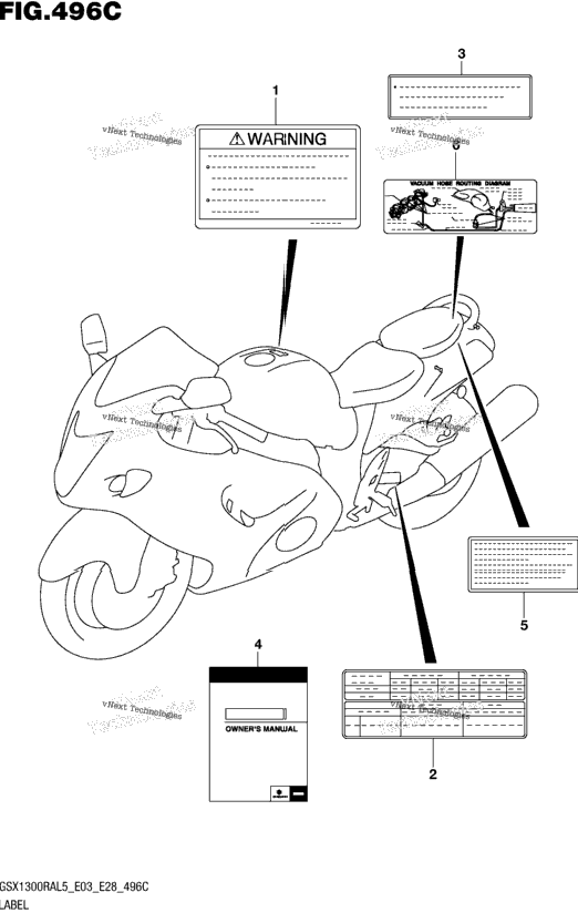 Label (Gsx1300ral5 E33)