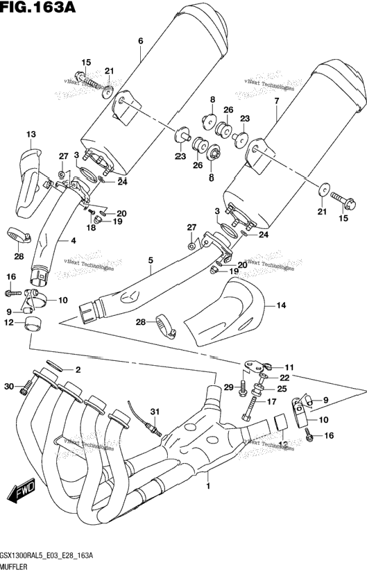 Muffler (Gsx1300ral5 E03)