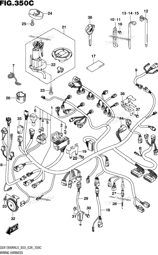 Wiring Harness (Gsx1300ral5 E33)