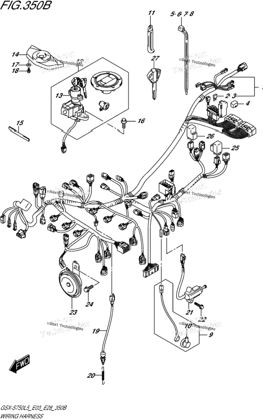 Wiring Harness (Gsx-S750al5 E28)