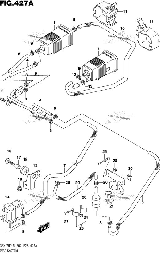 Evap System (Gsx-R750l5 E33)