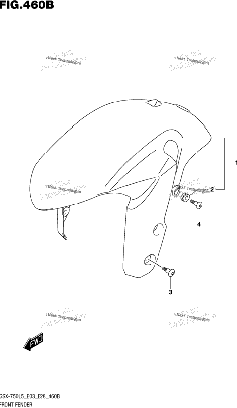 Front Fender (Gsx-R750l5 E28)