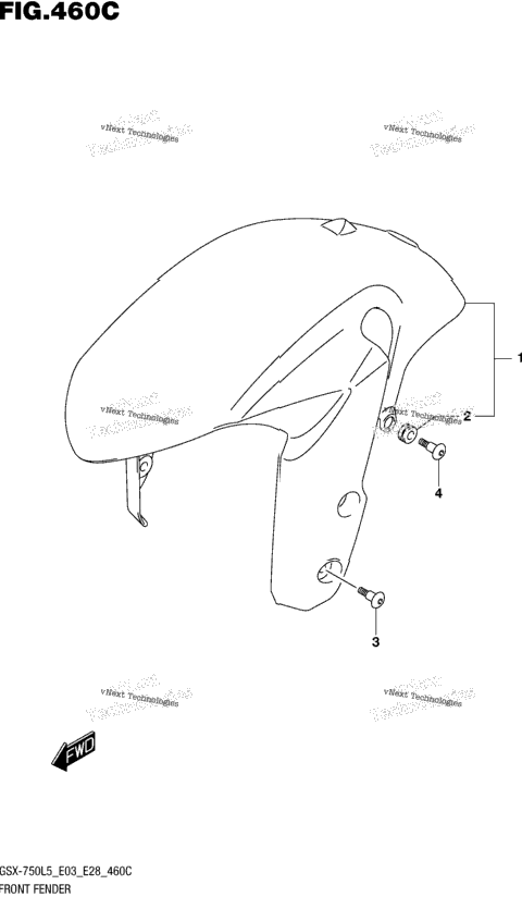 Front Fender (Gsx-R750l5 E33)