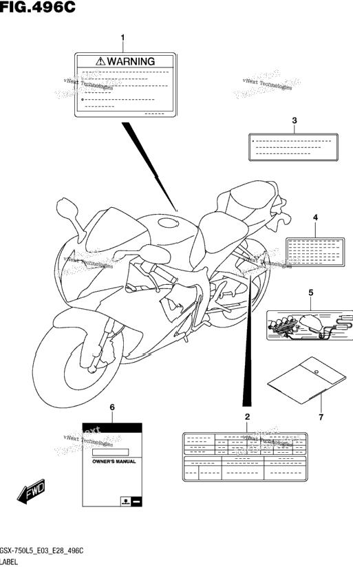 Label (Gsx-R750l5 E33)