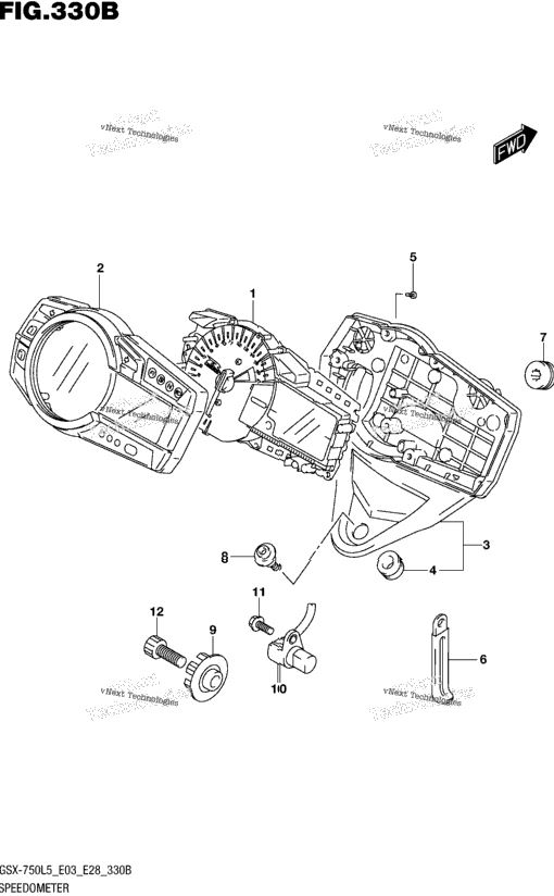 Speedometer (Gsx-R750l5 E28)
