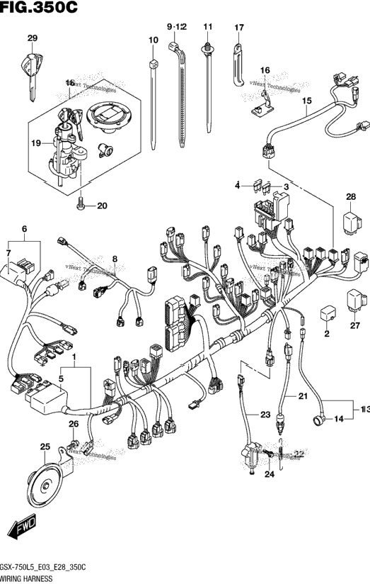 Wiring Harness (Gsx-R750l5 E33)