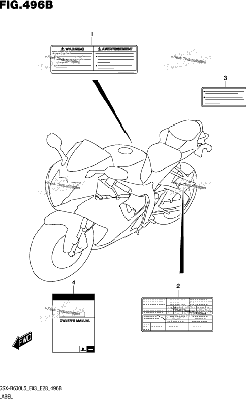 Label (Gsx-R600l5 E28)