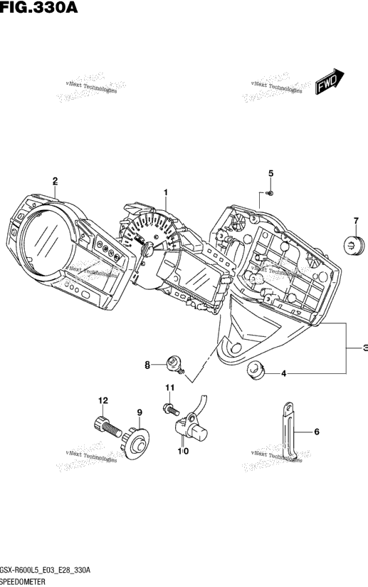 Speedometer (Gsx-R600l5 E03)