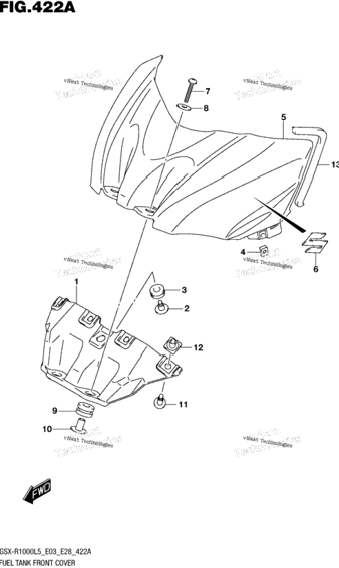 Fuel Tank Front Cover