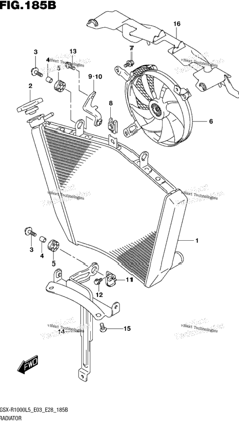Radiator (Gsx-R1000l5 E28)