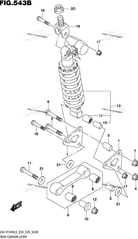 Rear Cushion Lever (Gsx-R1000l5 E28)