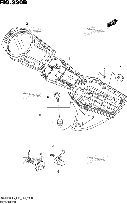 Speedometer (Gsx-R1000l5 E28)
