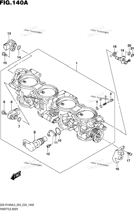 Throttle Body (Gsx-R1000l5 E03)