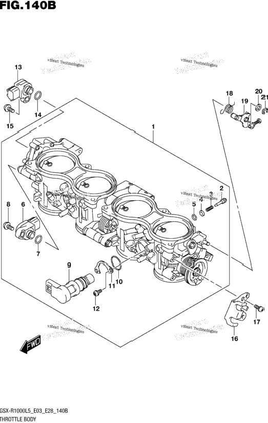 Throttle Body (Gsx-R1000l5 E28)