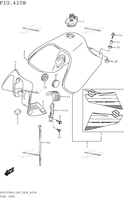 Fuel Tank (Dr650sel5 E28)