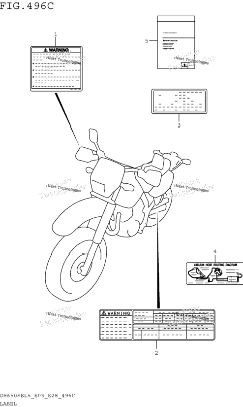 Label (Dr650sel5 E33)