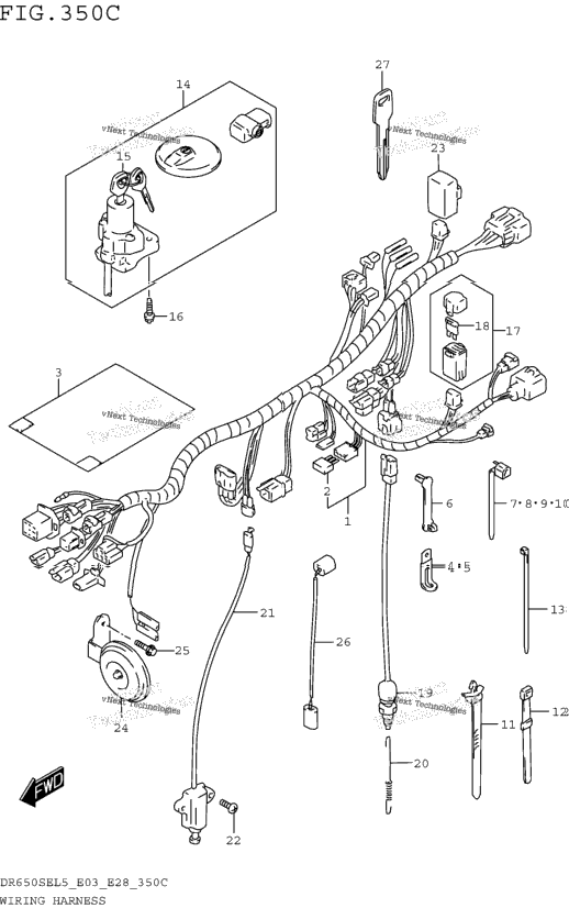 Wiring Harness (Dr650sel5 E33)