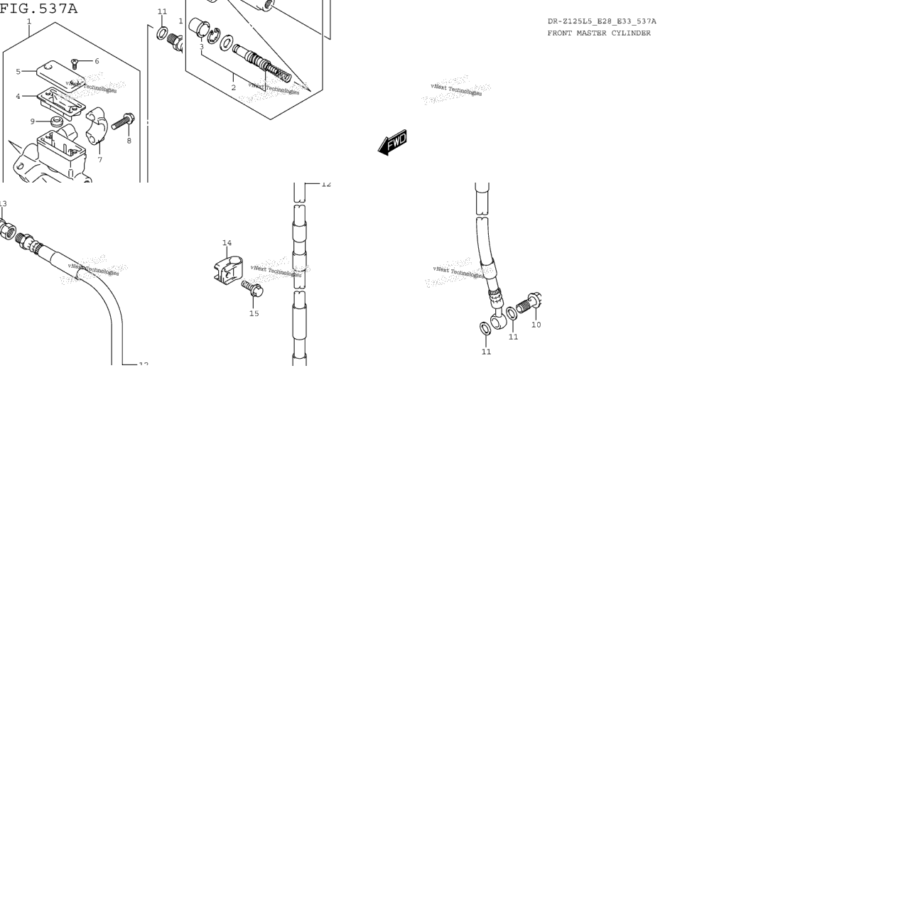 Front Master Cylinder (Dr-Z125ll5 E28)