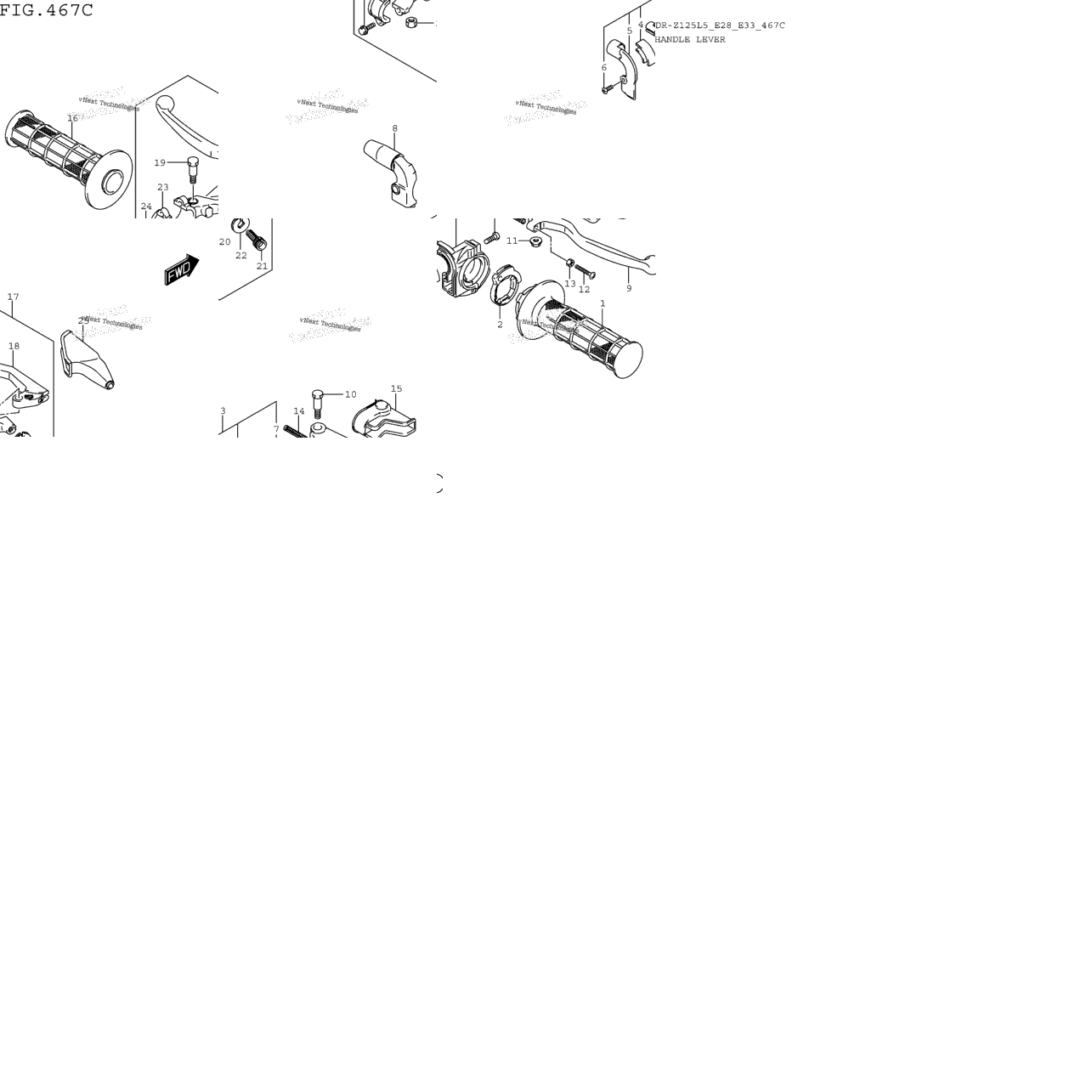 Handle Lever (Dr-Z125ll5 E28)