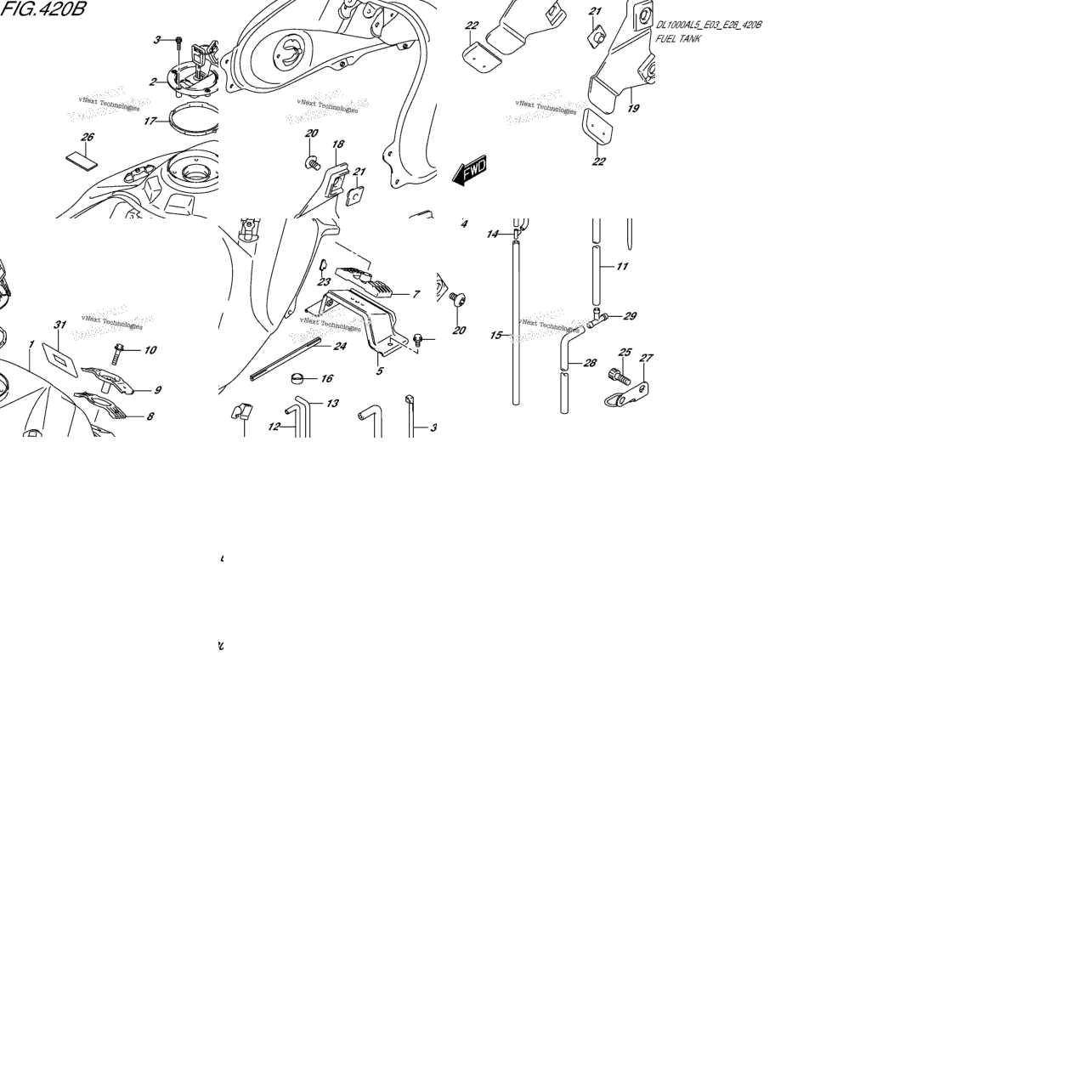 Fuel Tank (Dl1000al5 E28)