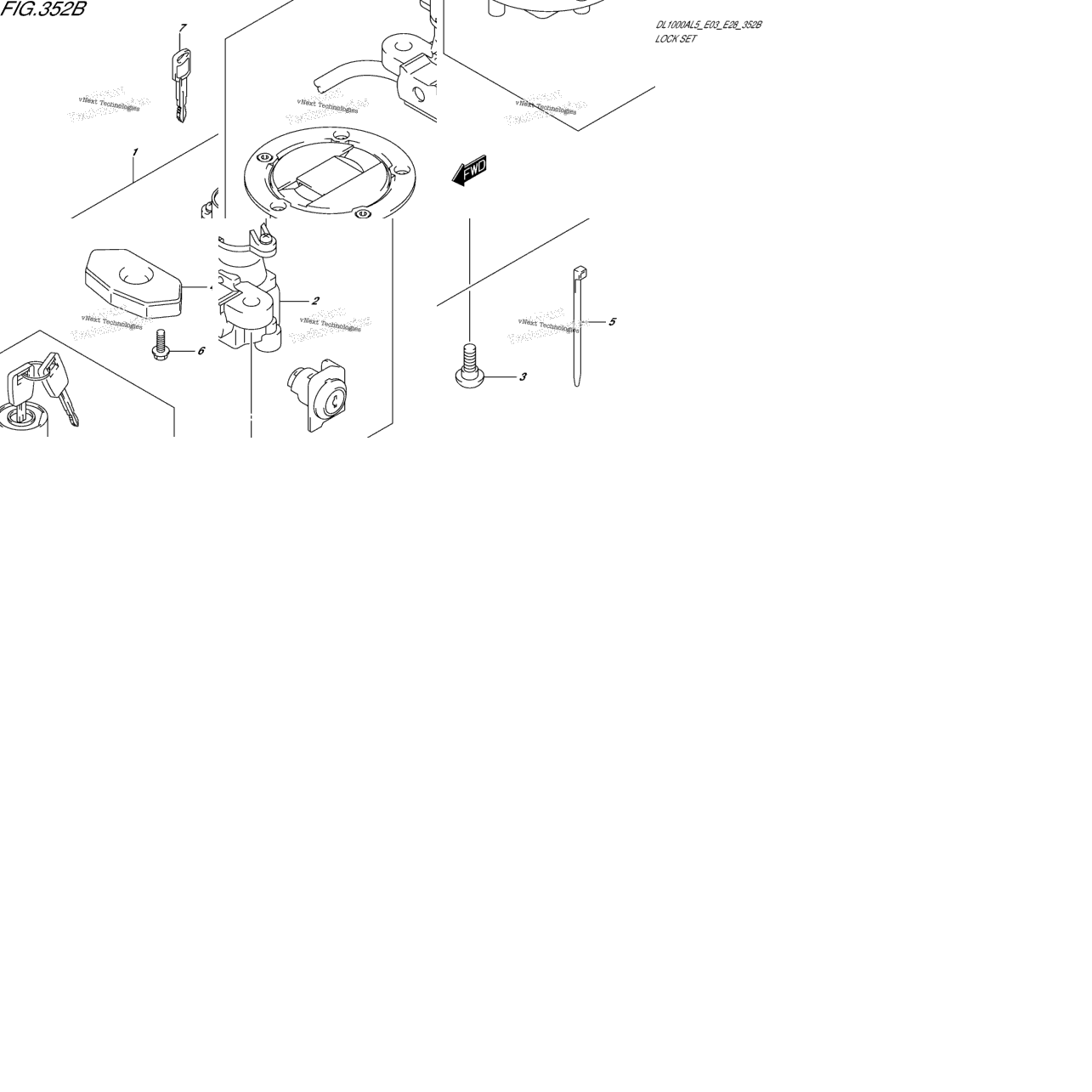 Lock Set (Dl1000al5 E03)