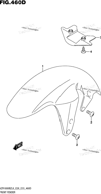 Front Fender (For Pgz) (Vzr1800bzl6 E33)