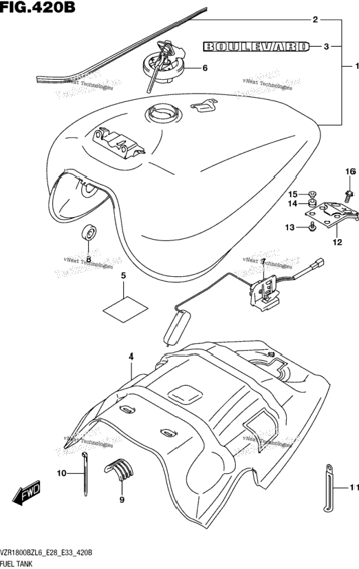 Fuel Tank (Vzr1800bzl6 E33)