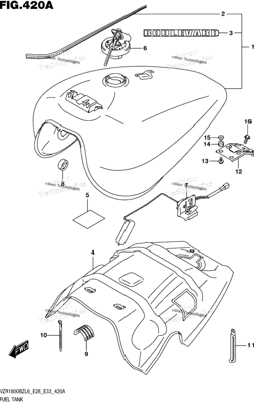 Fuel Tank (Vzr1800bzl6 E28)
