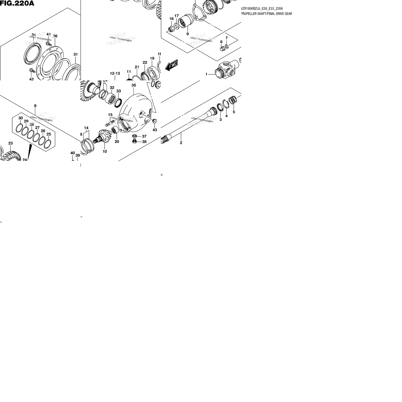 Propeller Shaft/Final Drive Gear
