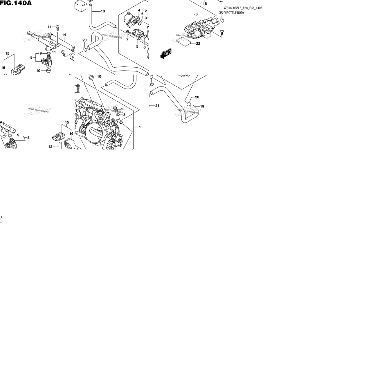 Throttle Body (Vzr1800bzl6 E28)