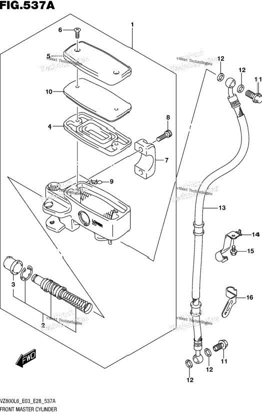Front Master Cylinder (Vz800l6 E03)
