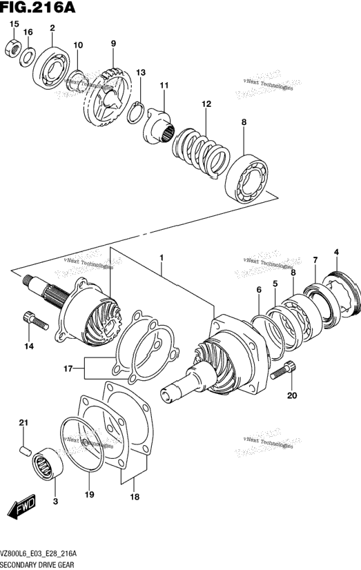 Secondary Drive Gear