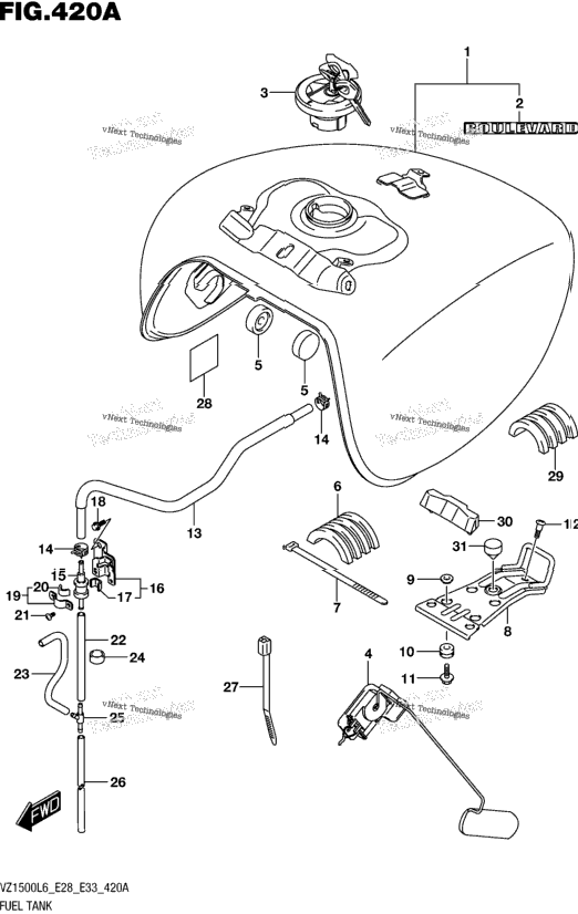 Fuel Tank (Vz1500l6 E28)