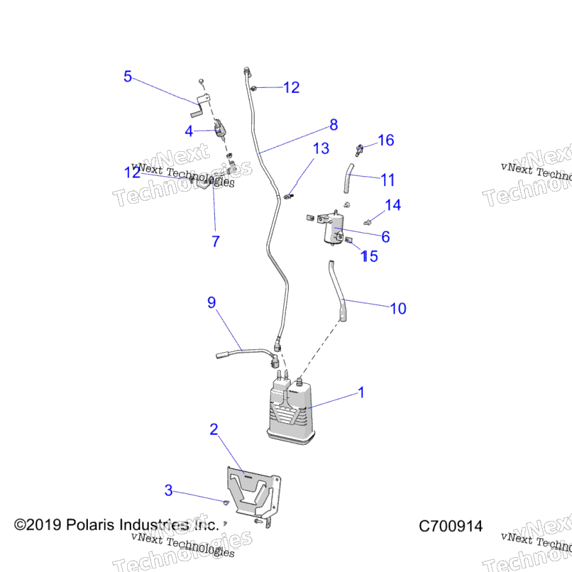Fuel System, Tank, Evap R23t6a99b1 T6e99bd/Bm/B9