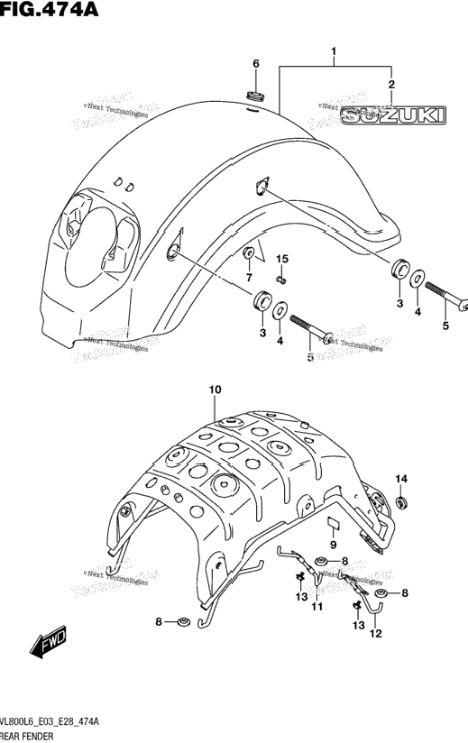 Rear Fender (Vl800l6 E03)