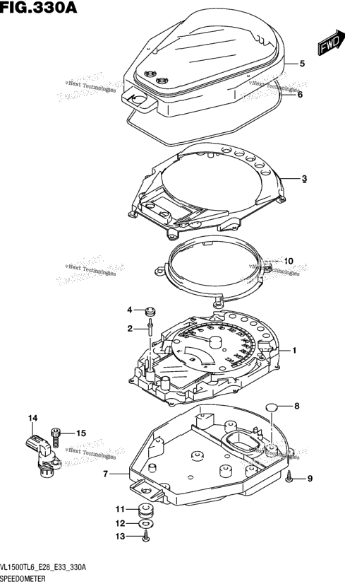 Speedometer (Vl1500tl6 E28)