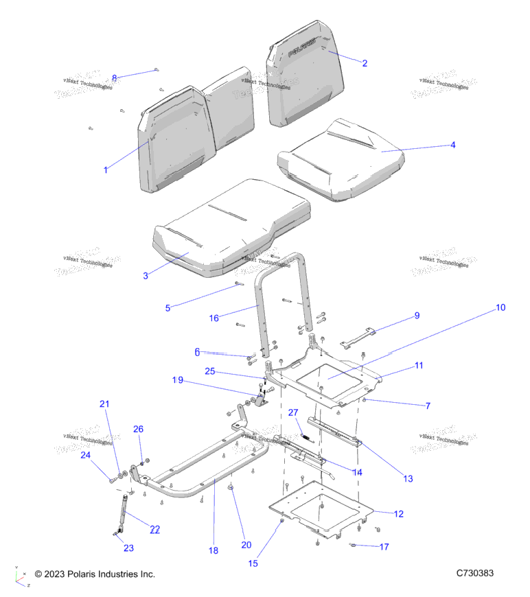 Body, Seat Asm. And Slider R23e3gc3fd/Sc3cd/Sc3fd