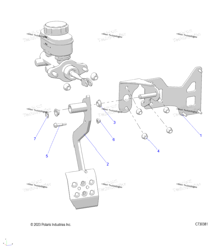 Brakes, Pedal R23e3gc3fd/Sc3cd/Sc3fd