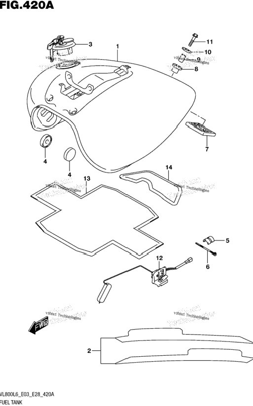 Fuel Tank (Vl800l6 E03)