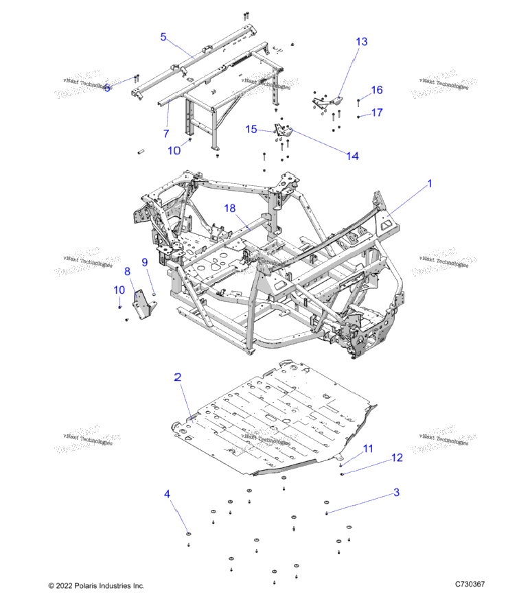Chassis, Main Frame And Skid Plates R23e3gc3fd/Sc3cd/Sc3fd