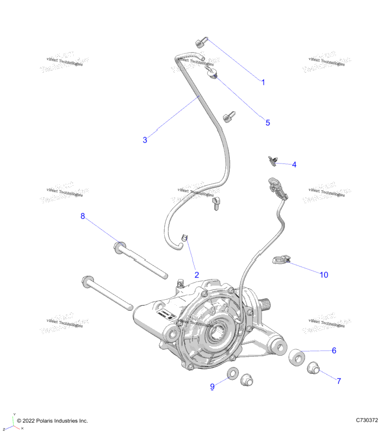 Drive Train, Front Gearcase Mounting R23e3gc3fd/Sc3cd/Sc3fd