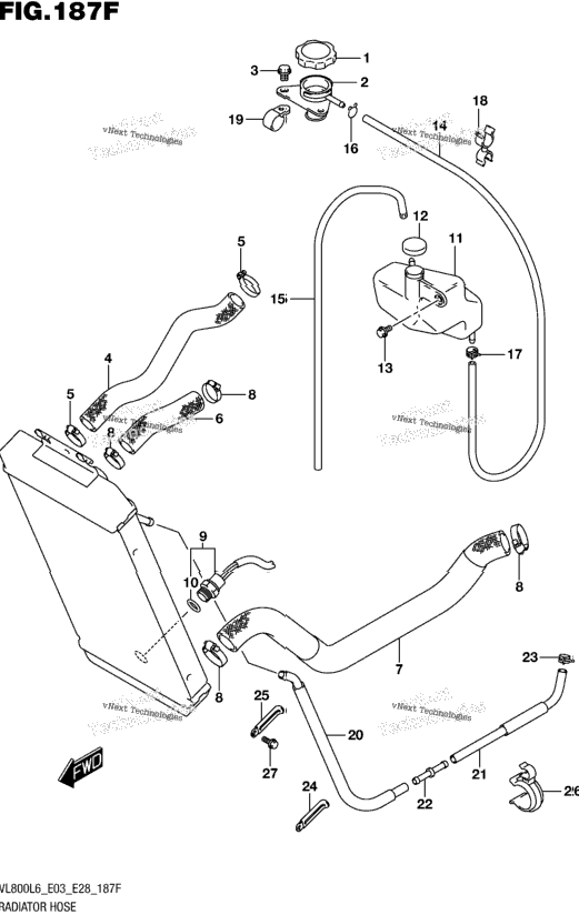 Radiator Hose (Vl800tl6 E33)