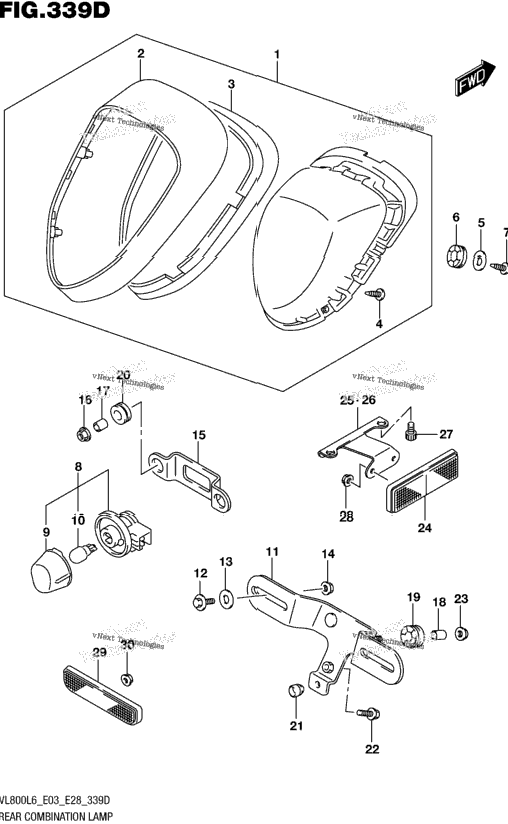 Rear Combination Lamp (Vl800tl6 E03)