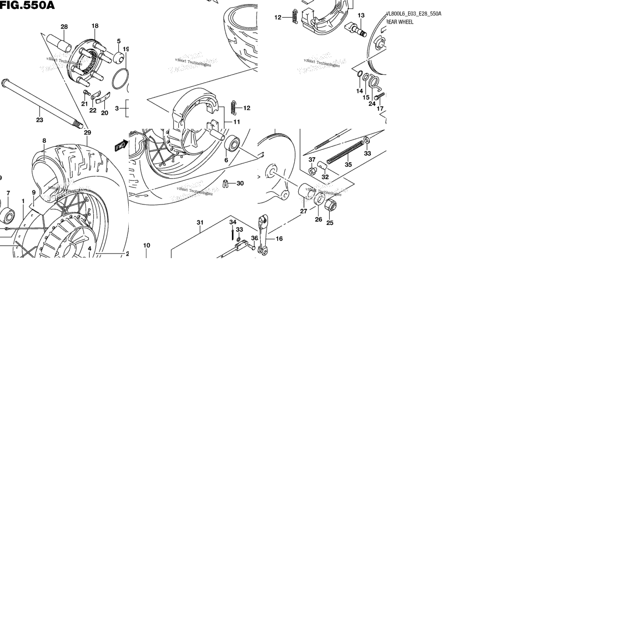 Rear Wheel (Vl800l6 E03)