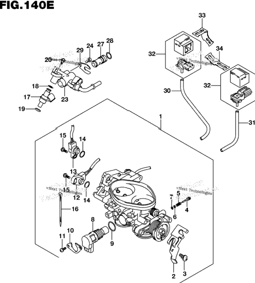 Throttle Body (Vl800tl6 E28)