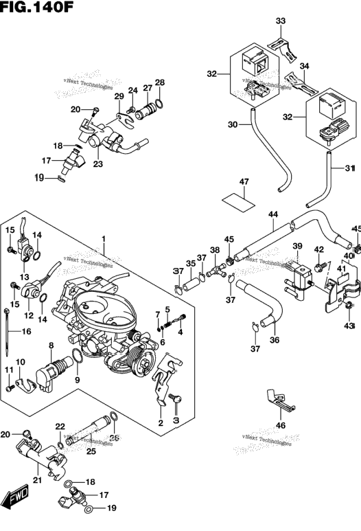 Throttle Body (Vl800tl6 E33)