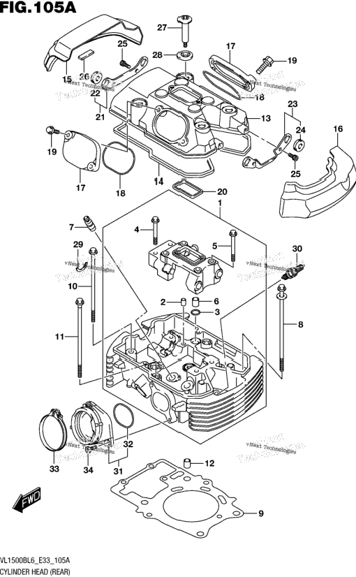 Cylinder Head (Rear)