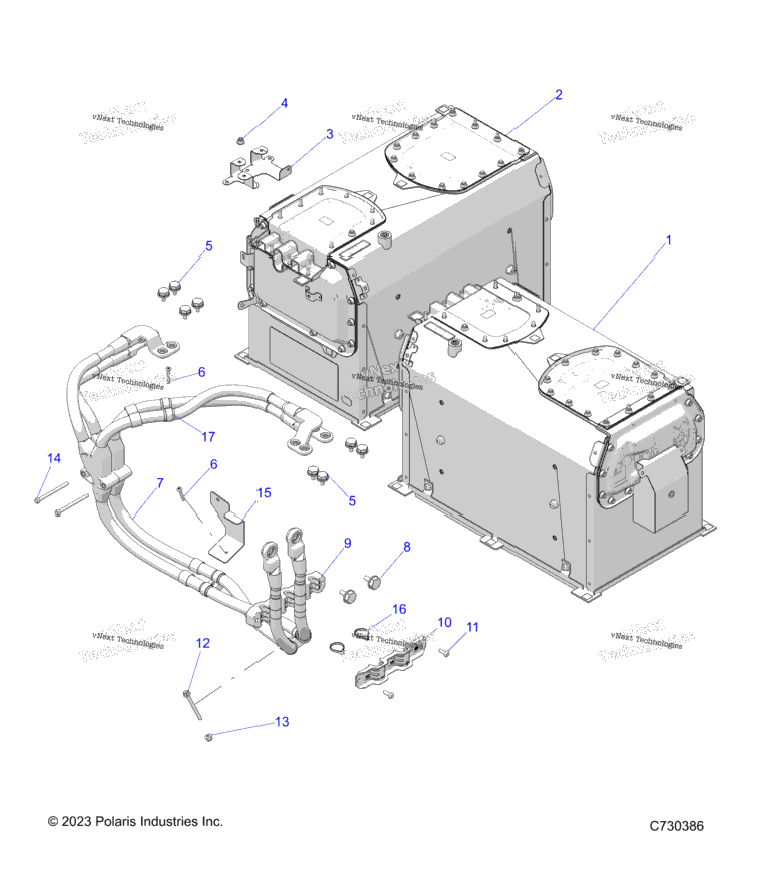 Electrical, Battery With Cables, Bcb R23e3gc3fd/Sc3cd/Sc3fd