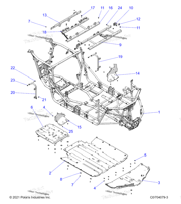 Chassis, Main Frame And Skid Plates